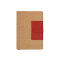 Bloc Notas Corcho con Bolsillo PU Roj