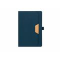Bloc de notas RPET con bolsillo exterior Mar