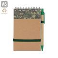 Bloc A6 Camuflaje y Bolígrafo