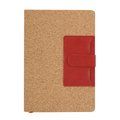 Bloc Notas Corcho con Bolsillo PU Roj