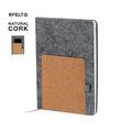 Bloc de notas de fieltro A5 con bolsillo