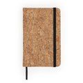 Bloc de notas con tapa de corcho A6 Negro TALLA ÚNICA ADULTO