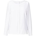 Blusa con Botón y cremallera dorada White 18 UK