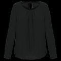 Blusa ligera manga larga Black 42 FR