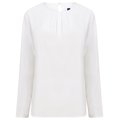 Blusa manga larga poliéster White 3Xl