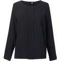 Blusa de seda Cuidado fácil Black 8 Uk