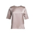 Blusa stretch fácil de planchar Taupe 14 UK