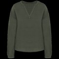 Blusa tejido sostenible de lino Organic Khaki XS