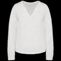 Blusa tejido sostenible de lino White XL