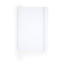 Bloc de notas A6 con tapa rígida polipiel Blanco Talla Única Adulto
