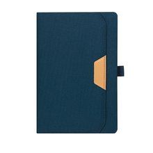 Bloc de notas RPET con bolsillo exterior Mar