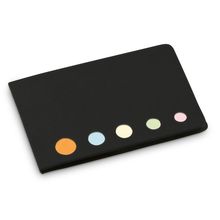 Bloc Notas Adhesivas 5 Colores Negro