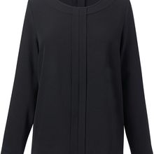 Blusa de seda Cuidado fácil Black 8 Uk