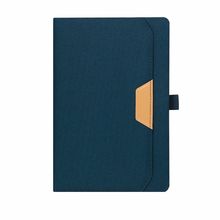 Bloc de notas RPET con bolsillo exterior Mar
