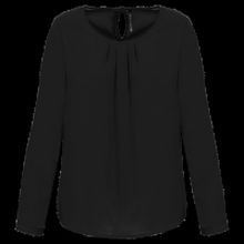 Blusa ligera manga larga Black 34 Fr