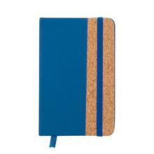 Bloc de notas tapa rígida con corcho Azul