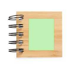 Bloc de Bambú pequeño con Notas Adhesivas   | Cara delantera | 40 x 50