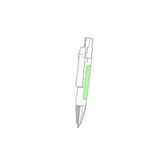 Bloc de notas con notas adhesivas y boli de cartón reciclado 9,5x13,2 cm | Cara A del bolígrafo | 30 x 6