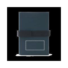 Bloc A5 doble de páginas rayadas y lisas | Parte inferior trasera | 100 x 50