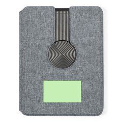 Bloc A5 Power Bank RPET | En la parte inferior de la portada | 80 x 45