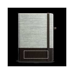 Bloc A5 tapa dura en fibra de paja y lona de algodón | Delantera inferior | 110 x 35