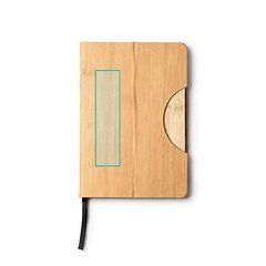 Bloc de notas A5 de cuero efecto bambú | ZONA1 | 40 x 160