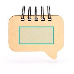 Bloc de notas adhesivas con diseño bocadillo | ZONA1 | 90 x 40