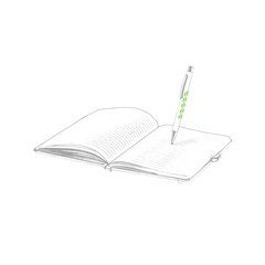 Bloc de Notas con bolígrafo Premium | Cuerpo Boligrafo