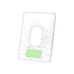 Bloc de notas con cargador inalámbrico 14,5 x 21,5 cm | Portada Zona Inferior | 70 x 35