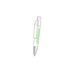Bloc de notas con notas adhesivas y boli de cartón reciclado 9,5x13,2 cm | Cara A del bolígrafo | 30 x 6