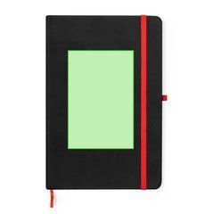 Bloc de notas con tapas en polipiel de tacto suave 14,2 x 21,1 cm | En la portada | 80 x 120