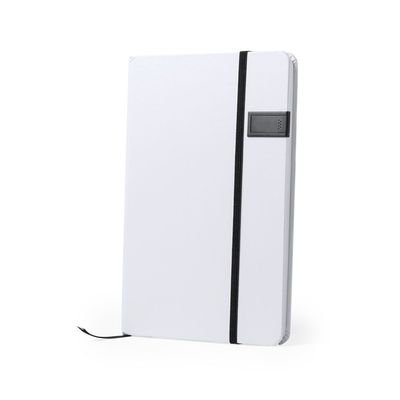 Bloc de notas con lapiz USB de 16GB personalizable 14,2 x 21 cm Neg