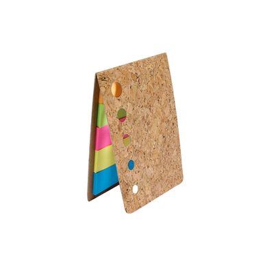 Bloc de Corcho con mini Notas Adhesivas