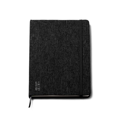 Bloc A5 con tapa rígida y 80 hojas Negro Talla Única Adulto