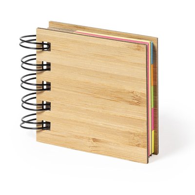 Bloc de Bambú pequeño con Notas Adhesivas  