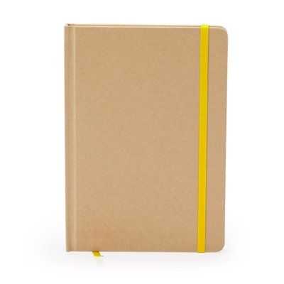 Bloc de notas A5 de 100 hojas lisas Amarillo Talla Única Adulto