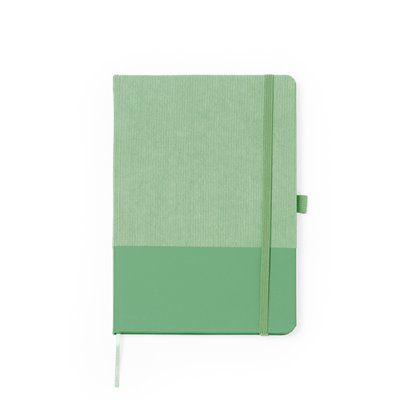 Bloc de notas A5 con 80 hojas de pana Verde Salvia Talla Única Adulto