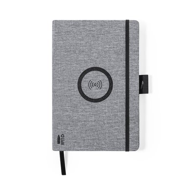 Bloc Notas A5 con Cargador 10W Gri