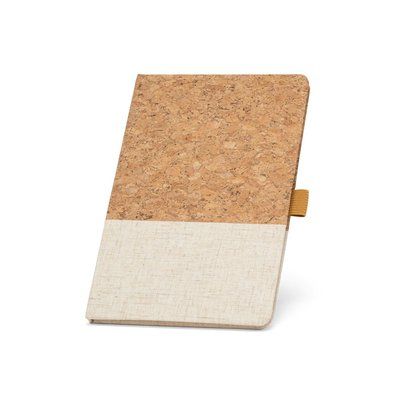 Bloc Notas A5 Corcho y Lino Natural claro