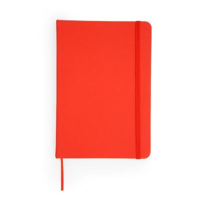 Bloc de notas A5 de hojas lisas Rojo Talla Única Adulto