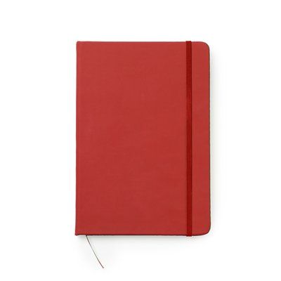 Bloc de notas A5 con tapa de polipiel Rojo TALLA ÚNICA ADULTO
