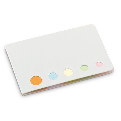 Bloc Notas Adhesivas 5 Colores Blanco