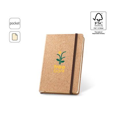 Bloc de notas de bolsillo en corcho
