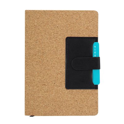 Bloc Notas Corcho con Bolsillo PU