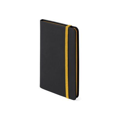 Bloc de notas de elegante polipiel negra 8,8 x 14,5 Ama