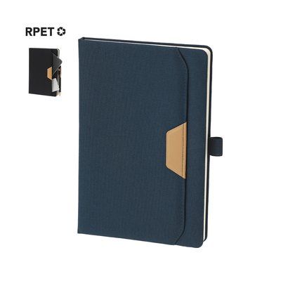 Bloc de notas RPET con bolsillo exterior