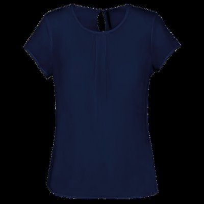 Blusa fluida mujer Deep Sea Blue 38 FR