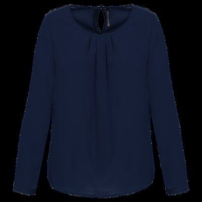 Blusa ligera manga larga Deep Sea Blue 34 FR