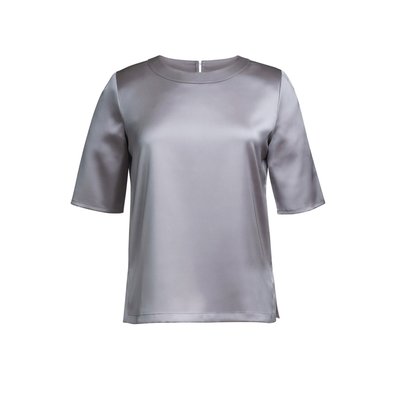 Blusa stretch fácil de planchar Grey 16 UK
