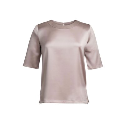 Blusa stretch fácil de planchar Taupe 14 UK